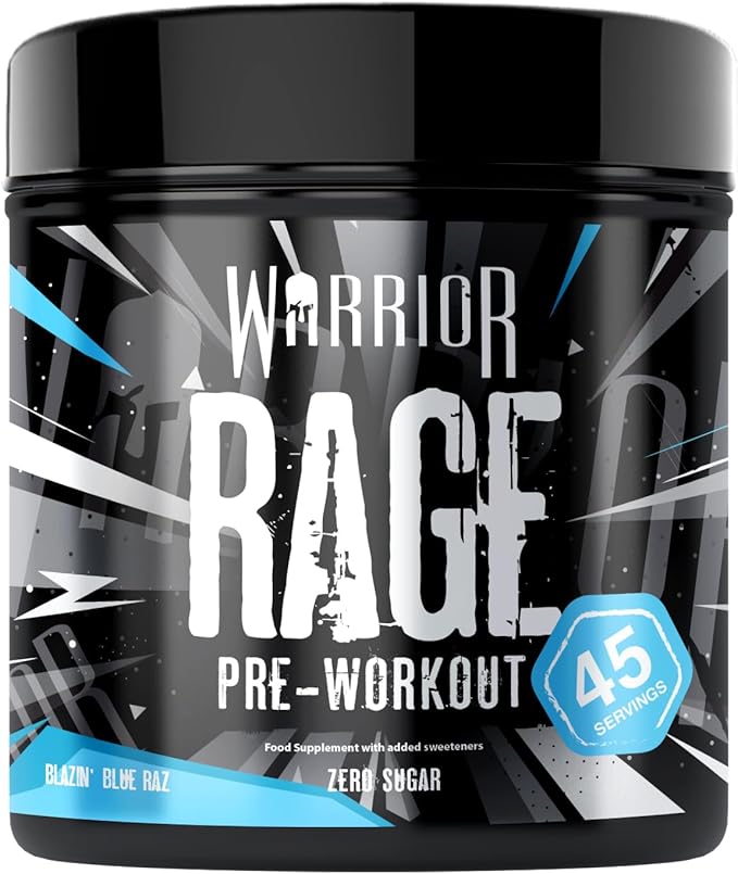 Warrior Rage - Pre-workout Powder - 392g - Energy Drink Supplement with Vitamin C